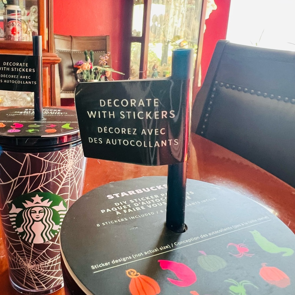 Starbucks Glow in the Dark Halloween 16 oz tumblers. $20 for the set - Picture 2 of 2